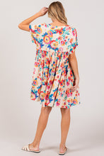 Load image into Gallery viewer, SAGE + FIG Full Size Floral Button-Down Short Sleeve Dress