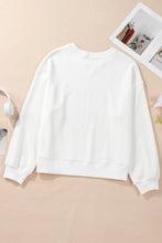 Load image into Gallery viewer, Bow Round Neck Long Sleeve Sweatshirt