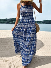 Load image into Gallery viewer, Printed Square Neck Sleeveless Maxi Dress