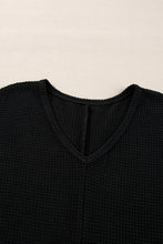 Load image into Gallery viewer, Side Slit V-Neck Long Sleeve Top