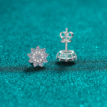 Load image into Gallery viewer, 925 Sterling Silver Moissanite Zircon Stud Earrings