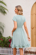 Load image into Gallery viewer, Swiss Dot Cap Sleeve Dress