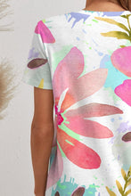 Load image into Gallery viewer, Printed V-Neck Short Sleeve T-Shirt