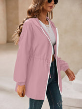 Load image into Gallery viewer, Ivy Lane Outdoor Waterproof Long Sleeve Hooded Windbreaker