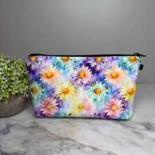 Load image into Gallery viewer, Pouch - Floral Purple Watercolor