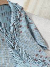 Load image into Gallery viewer, Fringe Open Front Half Sleeve Poncho