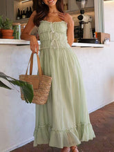 Load image into Gallery viewer, Devine Frill Ruffled Hem Midi Cami Dress