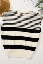 Load image into Gallery viewer, Striped Round Neck Sweater Vest