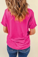 Load image into Gallery viewer, Graphic Round Neck Short Sleeve T-Shirt