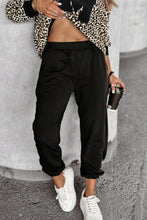 Load image into Gallery viewer, Letter M Leopard Round Neck Top and Pants Set