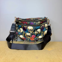 Load image into Gallery viewer, The Roni Nylon Crossbody - Halloween Fall Skull Floral