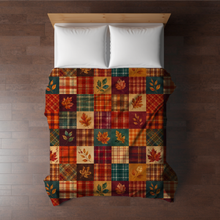 Load image into Gallery viewer, Blanket Halloween #1 - Quilted Leaves - PREORDER ends 7/25
