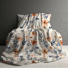 Load image into Gallery viewer, Blanket - Halloween - Floral Ghost - PREORDER 7/29-8/1