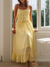 Load image into Gallery viewer, Devine Frill Ruffled Hem Midi Cami Dress