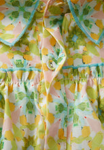 Load image into Gallery viewer, Frill Printed Collared Neck Long Sleeve Blouse