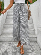 Load image into Gallery viewer, Tied Printed Wide Leg Pants