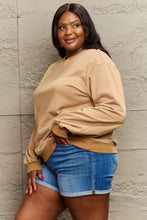 Load image into Gallery viewer, Full Size Round Neck Long Sleeve Sweatshirt