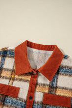Load image into Gallery viewer, Plus Size Plaid Button Down Jacket