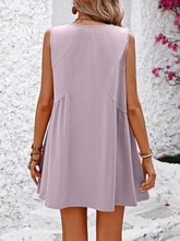 Load image into Gallery viewer, V-Neck Sleeveless Mini Dress