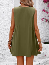 Load image into Gallery viewer, V-Neck Sleeveless Mini Dress
