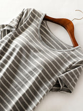 Load image into Gallery viewer, Striped Round Neck Short Sleeve Dress