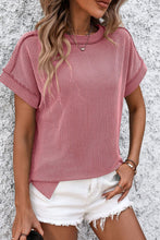 Load image into Gallery viewer, Striped Round Neck Short Sleeve T-Shirt