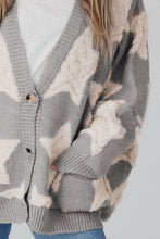 Load image into Gallery viewer, Star Button Up Long Sleeve Cardigan