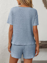 Load image into Gallery viewer, Mandy V-Neck Short Sleeve Top and Shorts Set