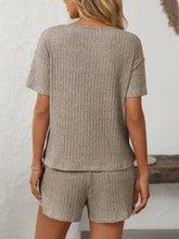 Load image into Gallery viewer, Mandy V-Neck Short Sleeve Top and Shorts Set