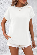 Load image into Gallery viewer, Striped Round Neck Short Sleeve T-Shirt