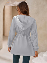 Load image into Gallery viewer, Ivy Lane Outdoor Waterproof Long Sleeve Hooded Windbreaker