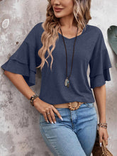 Load image into Gallery viewer, V-Neck Half Sleeve Blouse