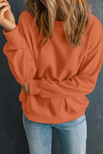 Load image into Gallery viewer, Round Neck Dropped Shoulder Sweatshirt