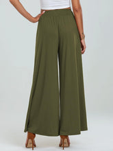 Load image into Gallery viewer, Pocketed Elastic Waist Wide Leg Pants