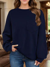 Load image into Gallery viewer, Full Size Texture Round Neck Long Sleeve Sweatshirt
