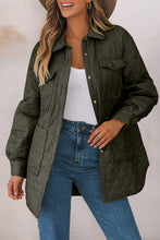 Load image into Gallery viewer, Snap Down Collared Winter Coat
