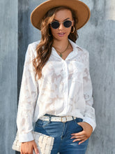 Load image into Gallery viewer, Full Size Collared Neck Long Sleeve Shirt Plus Size