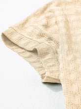 Load image into Gallery viewer, Textured Round Neck Short Sleeve Top