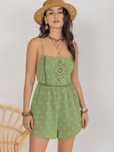 Load image into Gallery viewer, Square Neck Spaghetti Strap Romper
