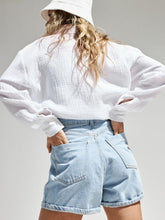 Load image into Gallery viewer, Textured Collared Neck Long Sleeve Shirt