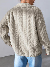 Load image into Gallery viewer, Fuzzy Zip Up Long Sleeve Jacket