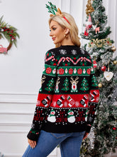Load image into Gallery viewer, Reindeer Button Up Long Sleeve Cardigan