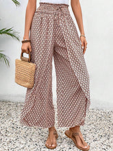Load image into Gallery viewer, Tied Printed Wide Leg Pants