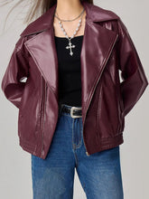 Load image into Gallery viewer, Zip Up Drop Shoulder Jacket