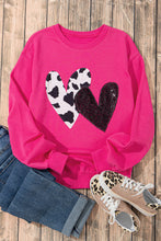 Load image into Gallery viewer, Heart Patch Long Sleeve Sweatshirt