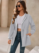 Load image into Gallery viewer, Ivy Lane Outdoor Waterproof Long Sleeve Hooded Windbreaker