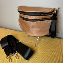 Load image into Gallery viewer, The Roni Nylon Crossbody - Peach + Black -