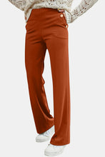 Load image into Gallery viewer, Decorative Button High Rise Pants