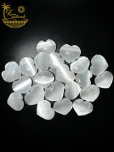 Load image into Gallery viewer, Selenite Crystal Heart All Natural from Morocco (4-5 cm)