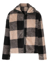 Load image into Gallery viewer, Full Size Plaid Zip Up Long Sleeve Jacket